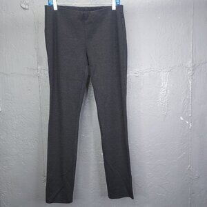 EILEEN FISHER Leggings Sm Stretch Jersey Pull On Elastic Waist Heather Grey USA